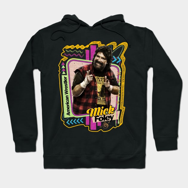 Foley - Pro Wrestler Hoodie by PICK AND DRAG